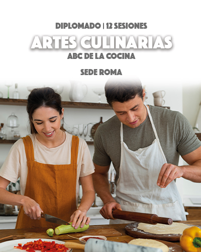 Diplomado en Artes Culinarias ABC de la Cocina 12 Sesiones